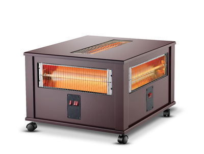 دفاية كهربائية ديكور جي في سي برو، 2400 واط، 5 شمعات، 5 اتجاهات، GVCHT-3441 - اسود product image 1