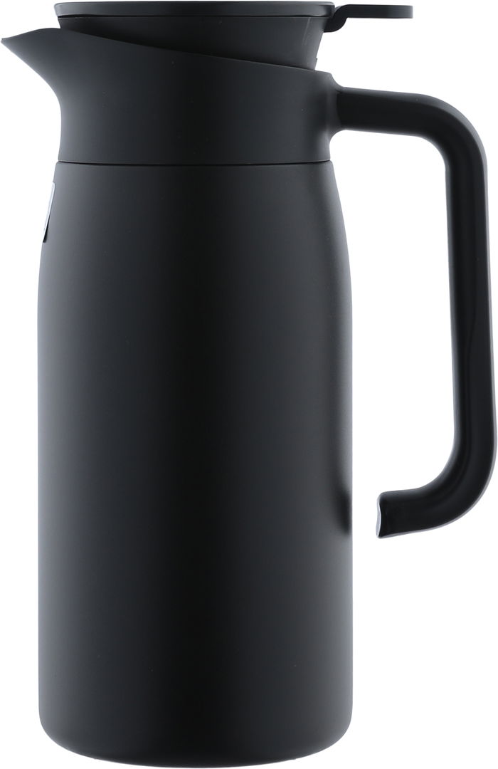 Rana Al Saif Gallery Thermos, 1.5L, Stainless Steel Inner Carrier, Stainless Steel Outer Body, Touch Screen - Black product image 1