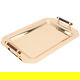 Alif Gallery Serving Trays Set With Dates, Steel, 3 Pieces - Gold product image 2