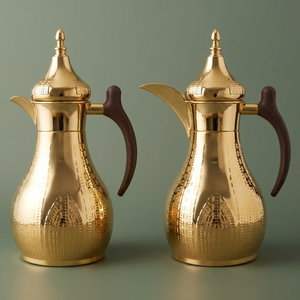 طقم ترامس هيلة استيل السيف غاليري، قطعتين، 1.2 /1.2لتر، حافظة داخلية زجاج - ذهبي product image
