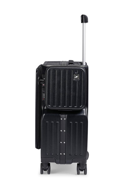 شنطة سفر بولي كربونات ليمرا، 20 بوصة، 4 عجلات، BT-56 - أسود product image 3