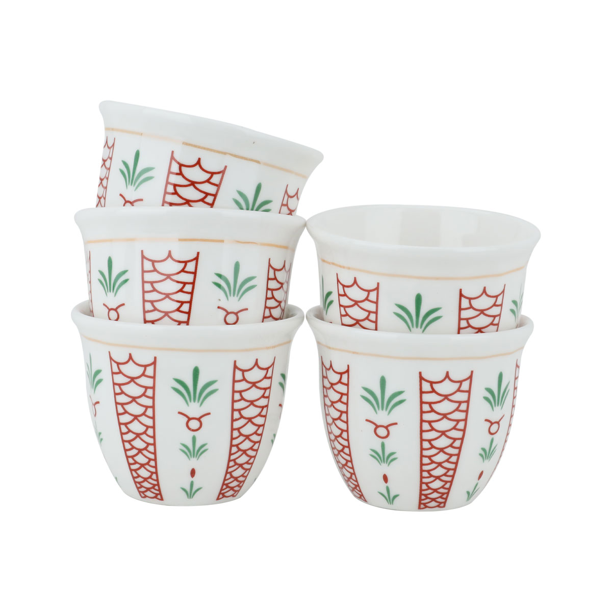 طقم فناجين بورسلان السيف، 12 قطعة - ابيض product image