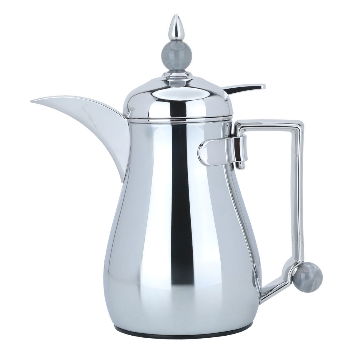 Al Saif Gallery Crystal Thermos, 0.35 litres, thermal glass inner container, steel outer shell - silver product image
