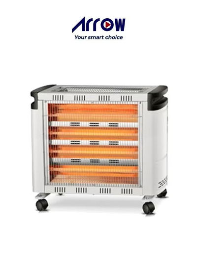 دفاية كهربائية ارو، 2400 واط، 4 شمعة، 4 عجلات، RO-CP2600H - ابيض product image 7