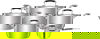 طقم قدور استيل روكي، 10 قطع، يد سيلكون - فضي product image 1