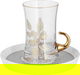 طقم بيالات شاي زجاج السيف غاليري، 12 قطع - شفاف product image 2