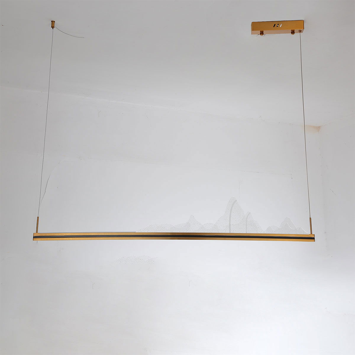 Mishkati aluminum chandelier, 100 cm - gold product image 2