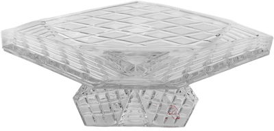 ستاند تقديم زجاج السيف غاليري، 33x33x10 سم، معين، قاعدة - شفاف product image 2