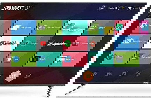 KMC KMC55US24 Frameless LED Smart TV, 55 inch, 4K UHD, Built-in Receiver, Android 13, 2 Remote - Black product image 2