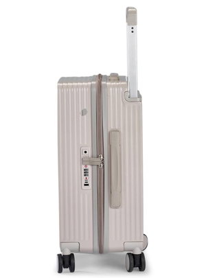 شنطة سفر بولي كربونات ليمرا، 20 بوصة، 4 عجلات، حركة بزاوية 360 درجة، PC1217-4 - بني product image 2