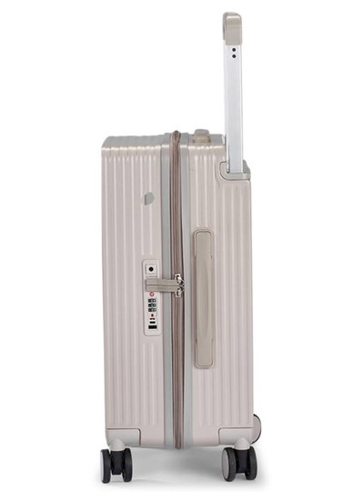 شنطة سفر بولي كربونات ليمرا، 20 بوصة، 4 عجلات، حركة بزاوية 360 درجة، PC1217-4 - بني product image 2