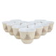 Al Saif Gallery porcelain Arabic coffee cups set, golden pattern, 12 pieces - light beige product image 1