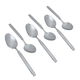 Al Saif Gallery steel spoon set, engraved, 24 pieces - silver product image 5