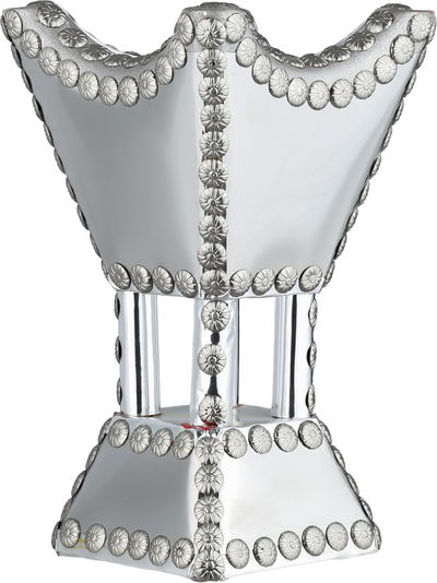 مبخرة باكستاني ستانلس استيل، 12x12x24 سم، قاعدة - فضي product image 2