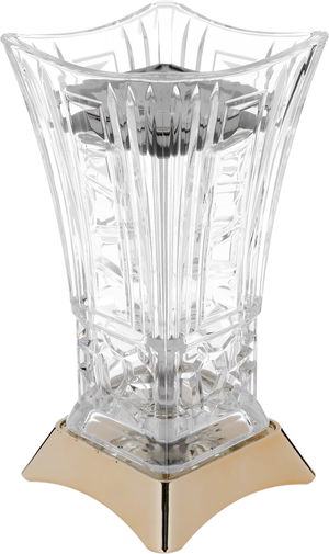 مبخرة زجاج السيف غاليري، بقاعدة ذهبي - شفاف product image 2
