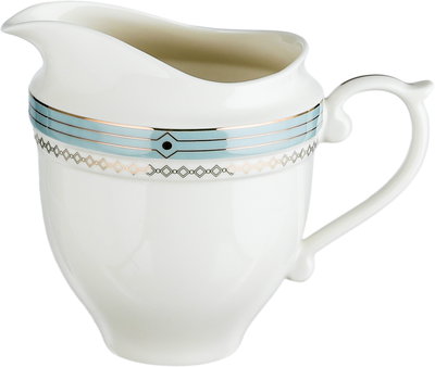 طقم تقديم سفرة بورسلان السيف غاليري، 166 قطعة، نقش فضي - أبيض رمادي product image 7