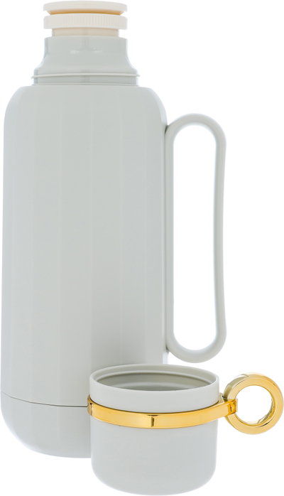 ترمس رحال تايملس، 1 لتر، حافظة داخلية زجاج حراري - رمادي فاتح product image 4