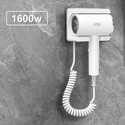 مجفف شعر ويننج ستار، 1600 واط، مثبت علي الحائط، ST-5718 - ابيض product image 3