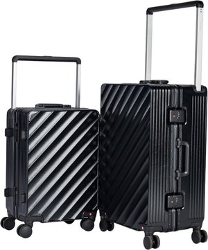 Limra LMA-1904 Polycarbonate Luggage Set, 2 Sizes, 4 Wheels - Black product image