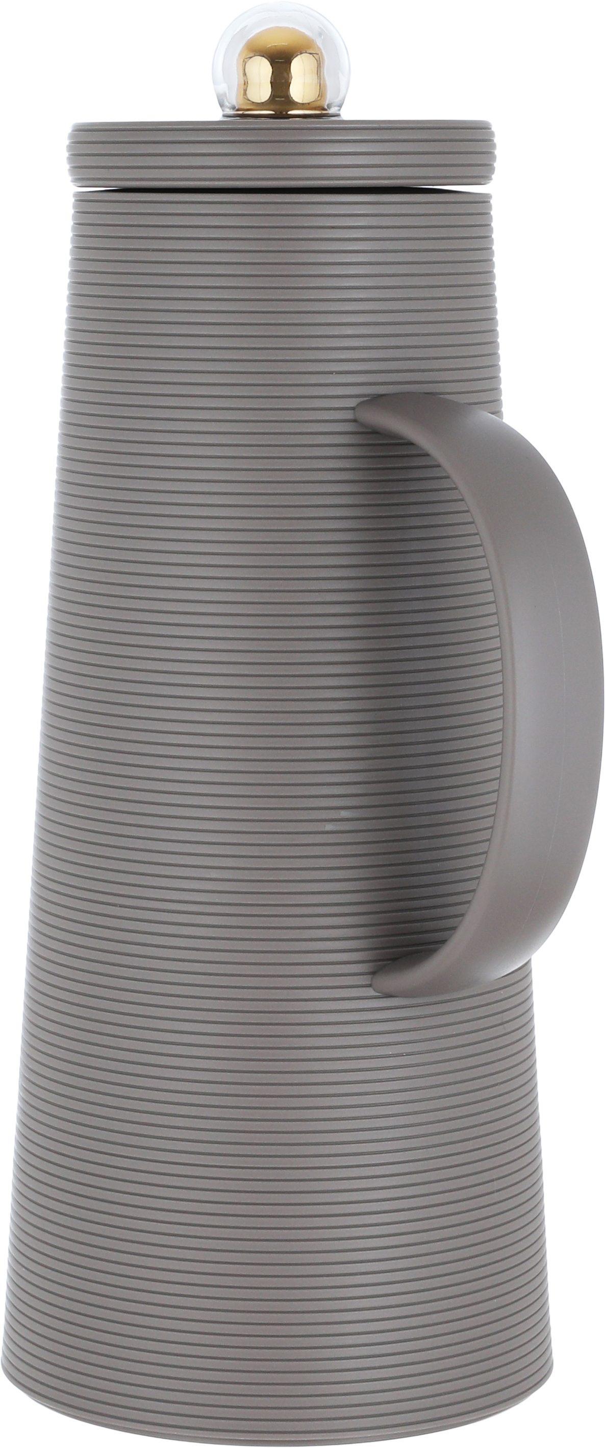 Al Saif Gallery Royal 8 thermos, 1 liter, thermal glass inner container, plastic outer shell - light brown product image 2