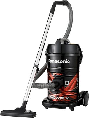 مكنسة كهربائية برميل بانسونيك، 2200 واط، 21 لتر، MC-YL788R747 - اسود احمر product image