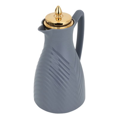 ترمس ديفا 32 السيف غاليري، 1 لتر، حافظة داخلية زجاج حراري، ضغاط - رمادي غامق product image 2