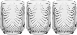 Al Saif Gallery Glass Set, 3 pieces, Striped - Clear product image