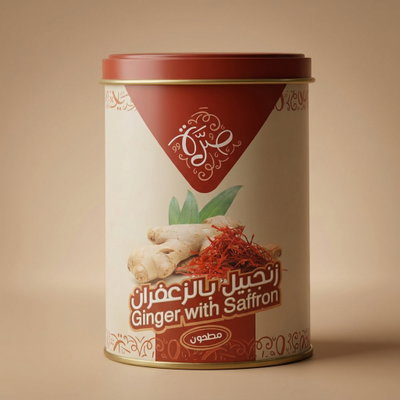 علبة زنجبيل بالزعفران صرة، 285 جرام product image 1
