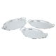 Al Saif Gallery Steel Serving Tray, 3 Pieces - Golden Silver product image 2
