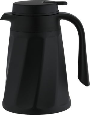 Al Saif Plus Tawfiq Thermos, 1 Liter, Glass Interior, Push-Button Lid - Black product image