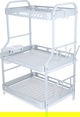 ستاند تجفيف صحون استيل السيف غاليري، 45.28x5.57 سم، 3 دور - ابيض product image 4