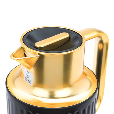Everest Laura Thermos, 1 liter, glass inner shell, plastic outer shell - black gold product image 4