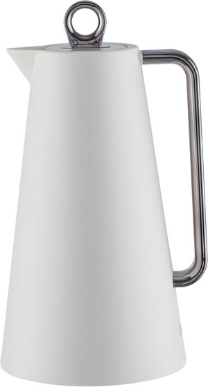Glory Helena Thermos, 1 liter, glass inner material, silver handle, pressure cap - silver white product image 2