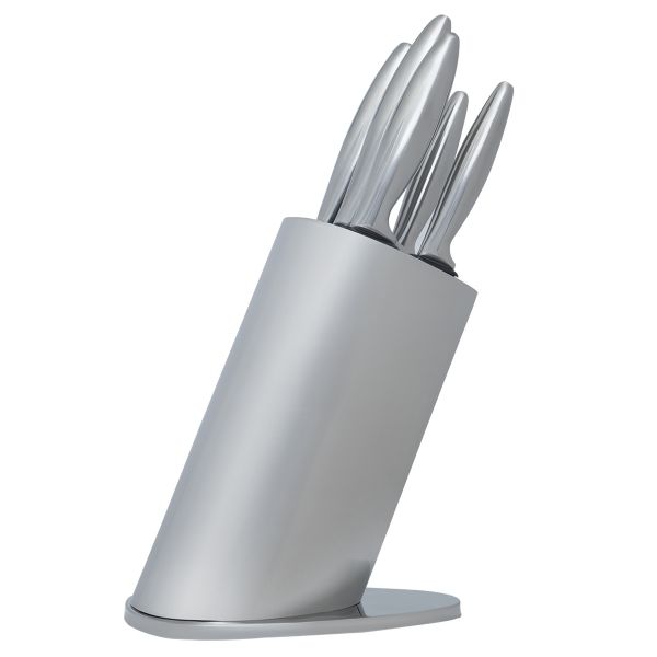 Al Saif Gallery steel knife set, 6 pieces - silver product image