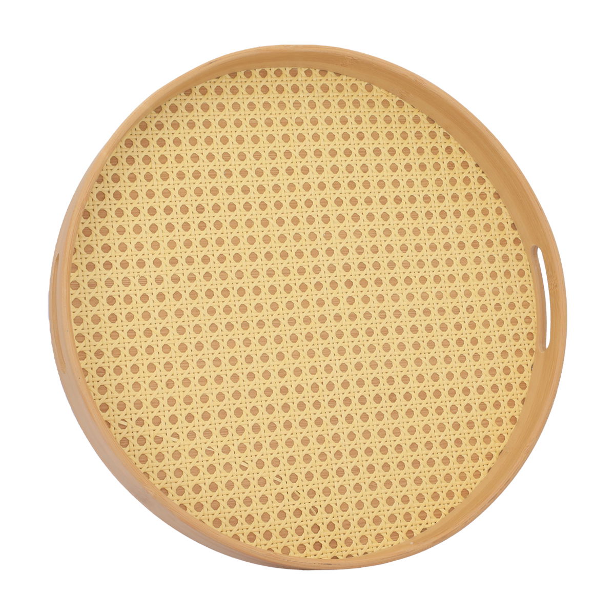 Al Saif Gallery Wooden Serving Tray, Round - Wooden product image