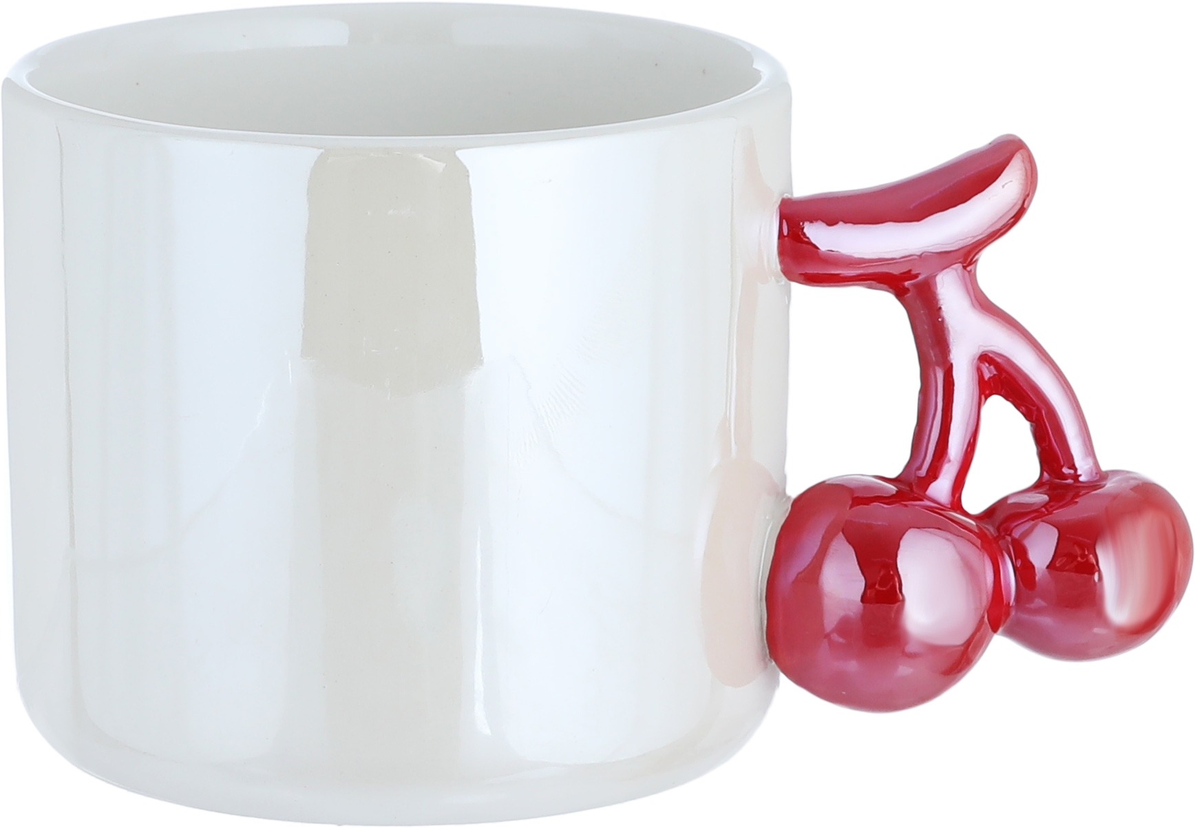 Al Saif Gallery Cherry Handle Porcelain Mug, 360 ml - White product image
