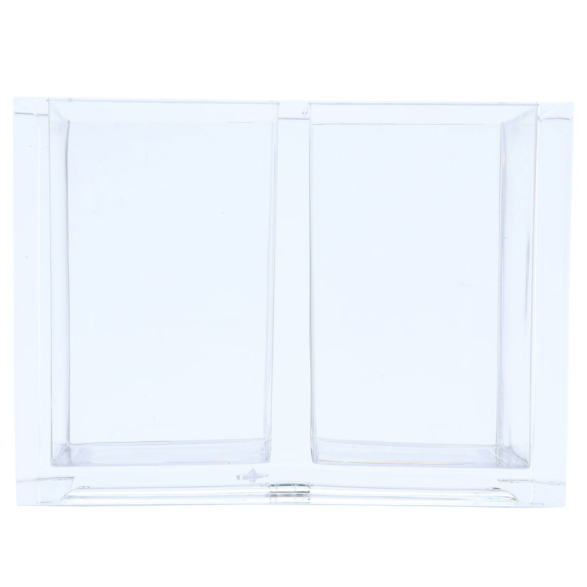 منظم اكرلك السيف غاليري، 14.2x7x10.1 سم، بخانتين - شفاف product image 2