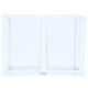 Al Saif Gallery acrylic organizer, 14.2x7x10.1 cm, with two boxes - transparent product image 2