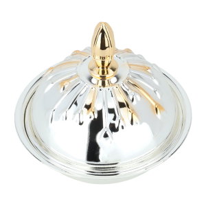 تمرية استيل السيف غاليري، دائري، بغطاء منقوش ذهبي - فضي product image 2