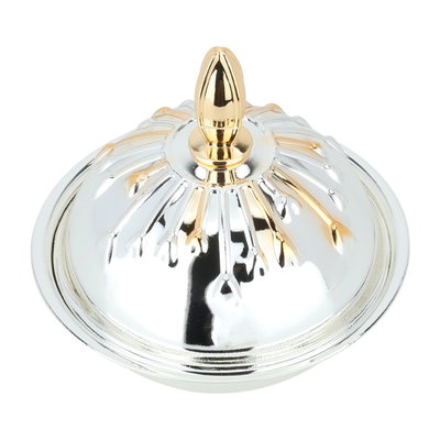 تمرية استيل السيف غاليري، دائري، بغطاء منقوش ذهبي - فضي product image 2