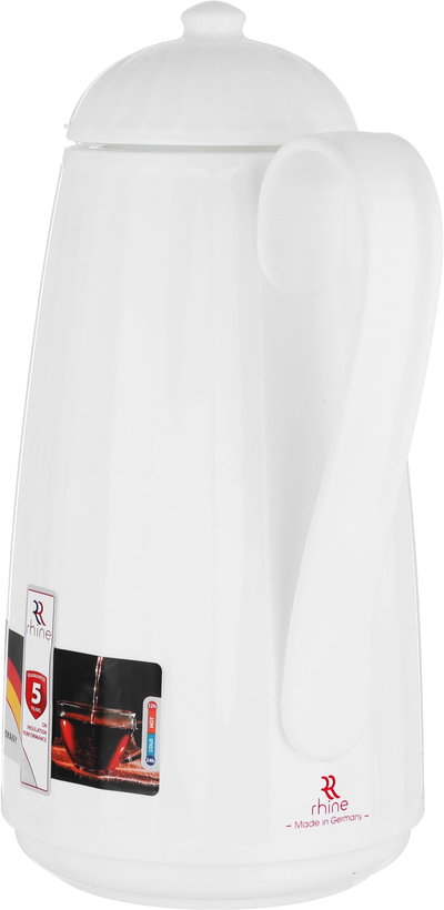 ترمس الراين، 1 لتر، حافظة داخلية زجاج حراري - ابيض product image 4