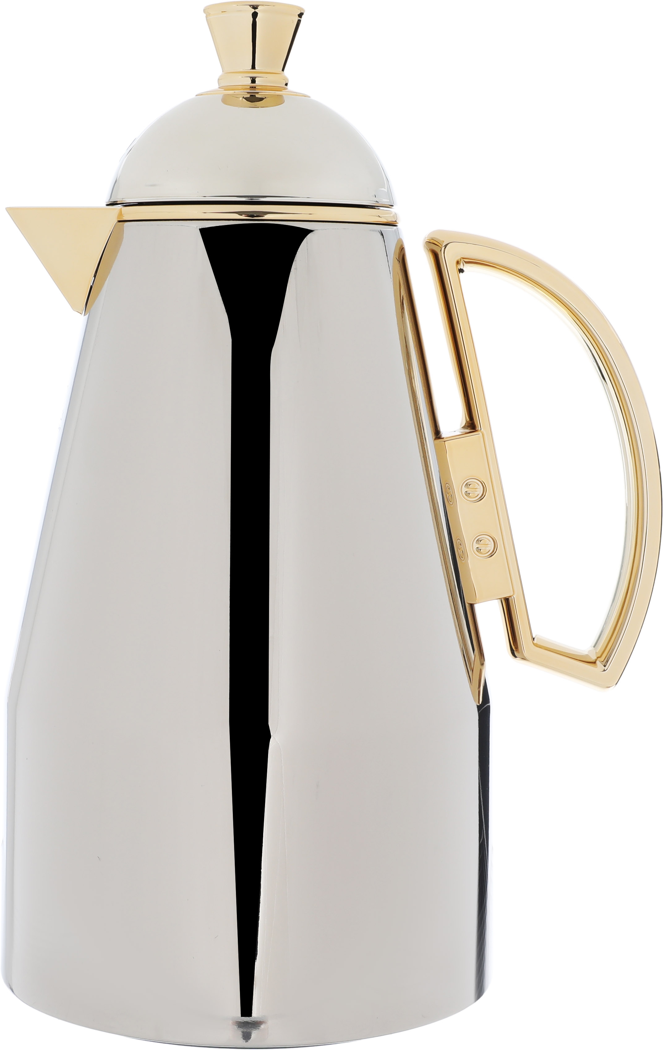 Al Saif Gallery thermos set, 2 pieces, 1 liter, glass inner container, plastic outer shell - silver product image 4