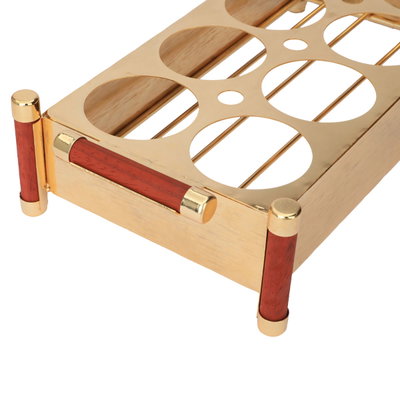 Al Saif Gallery Cup Holder, 8 Places - Gold product image 4