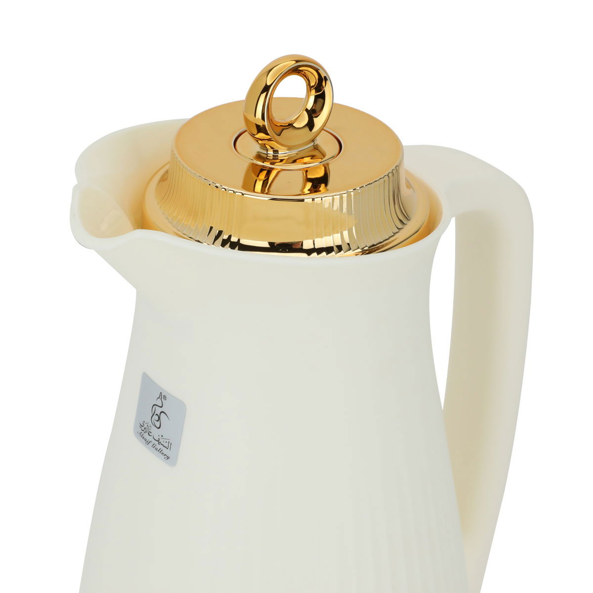Timeless Manal glass thermos, 1 liter, plastic outer shell - cream product image 5