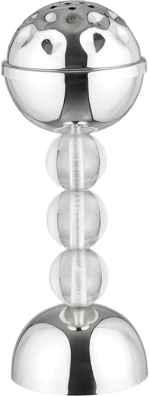 مبخرة هندي ستانلس استيل السيف غاليري، 9.5x9.5x24 سم، قاعدة - فضي شفاف product image