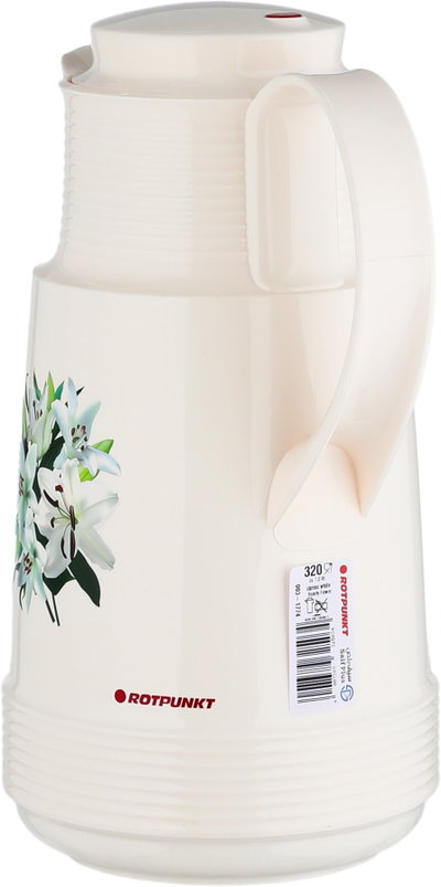 ترمس روتبونكت، 1 لتر، حافظة داخلية زجاج، هيكل خارجي بلاستيك - كريمي product image 3