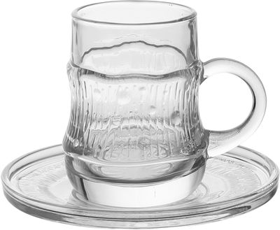 Glass Cup And Plates Set, 18 Pieces - Clear product image 3