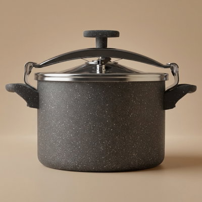 قدر ضغط جرانيت هاشفير، 9 لتر - رمادي product image 1