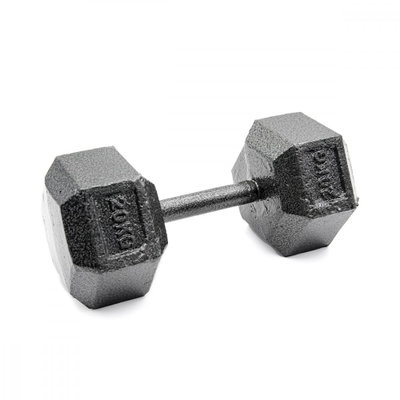 دامبل رفع اثقال ارمان، 20 كيلو، للتمرينات الرياضية، شكل سداسي - اسود product image 2