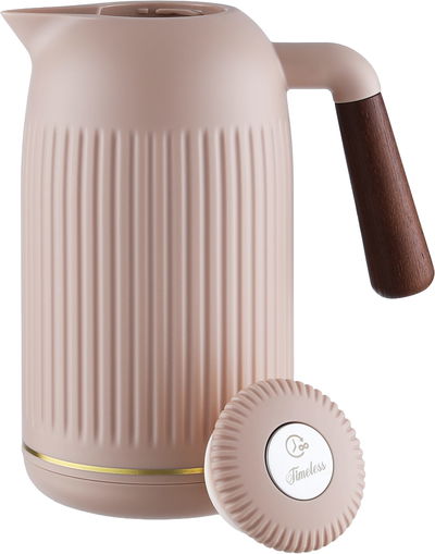 Timeless Jayda thermos, 1 liter, with wooden handle - brown product image 4